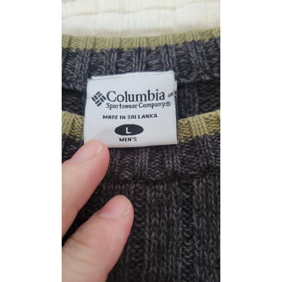 Vintage Columbia Sportswear Ribbed Cotton Sweater‎ Made in Sri Lanka (Y2K Era) - Picture 6 of 9